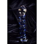 Нереалистичный фаллоимитатор Sexus Glass, стекло, прозрачный, 17 см