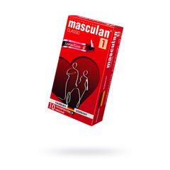 Презервативы Masculan, сlassic 1, нежные, 19 см, 5,2 см, 10 шт.