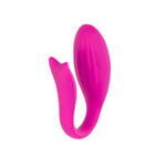 Вибратор для пар A-TOYS Dolphy, силикон, розовый, 9,6 см
