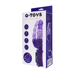Анально-вагинальный вибратор TOYFA A-toys на присоске, фиолетовый, 22 см