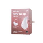 Вибромассажер Satisfyer Dew Drop, силикон, белый, 8,1 см