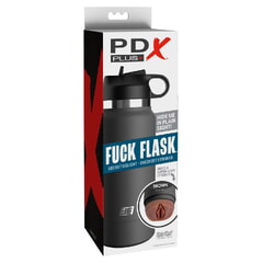 Мастурбатор загорелый в серой фляге FUCK FLASK